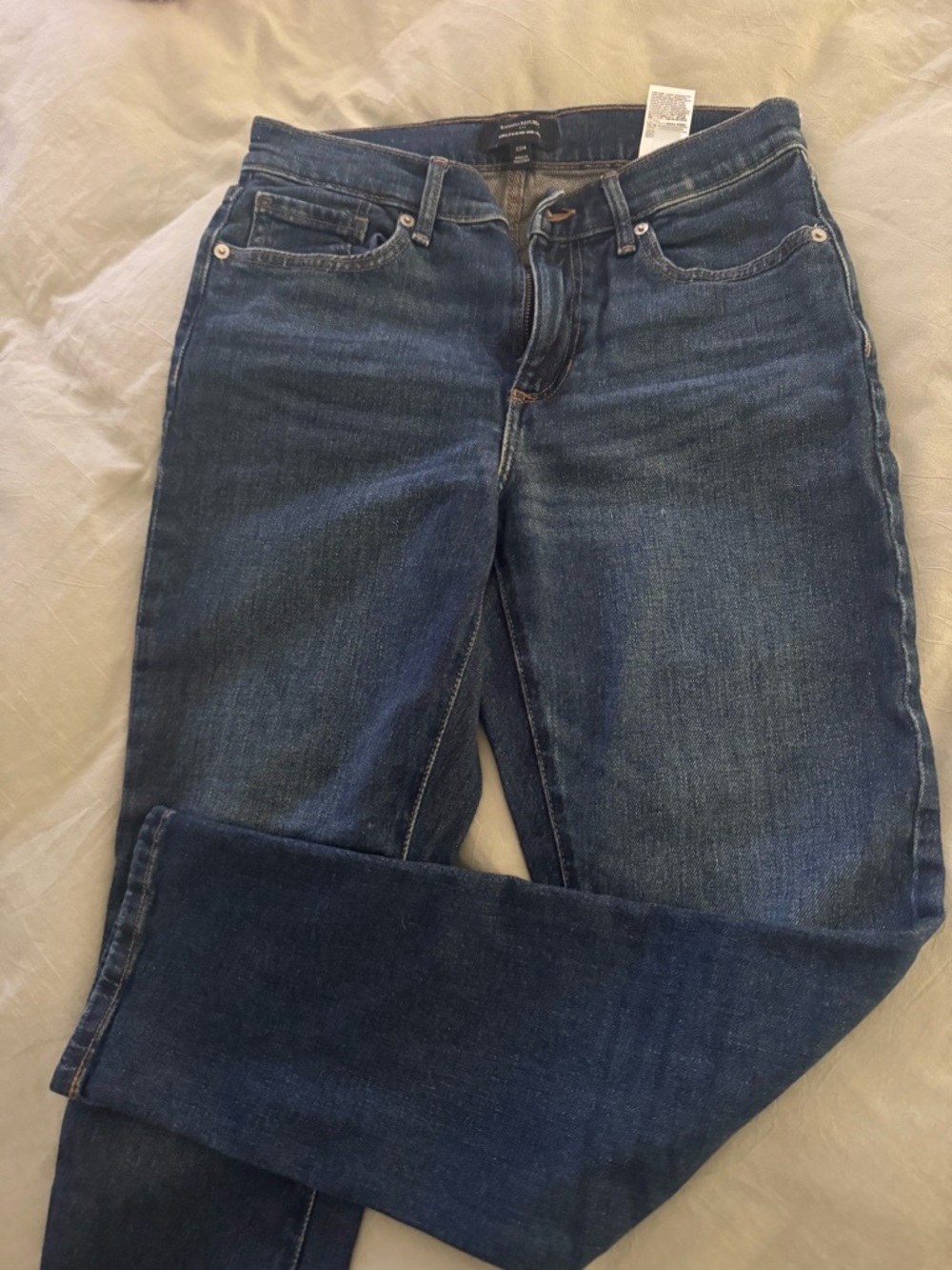 Banana Republic Women's Dark Blue Straight-Leg Jeans